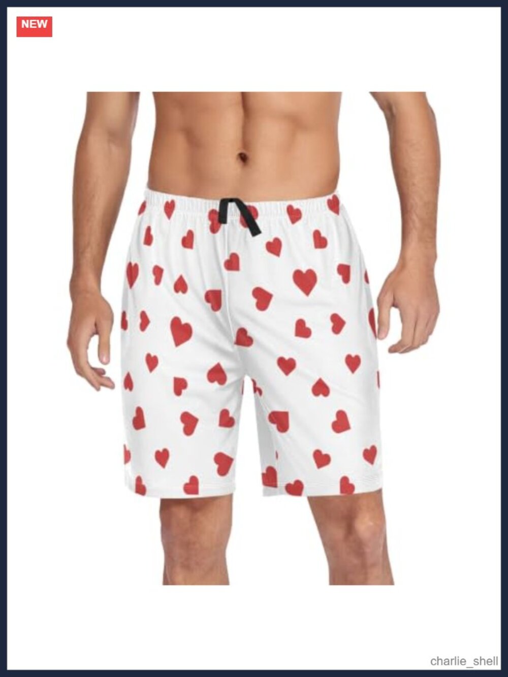 Men's Pajama Shorts Soft Comfy Lounge Sleep Bottoms with Pockets